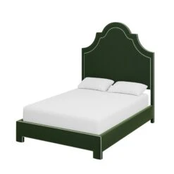 Custom Landry Bed -Furniture Shop LandryBedinEvelynEmeraldVelvet.02 0f7e2d6a cd66 46b3 b1c8 50ed6f65554b