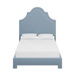 Custom Landry Bed -Furniture Shop LandryBedinFoleyBlueWoven.01 9b5e73ac f775 47ff b676 96e4c2c3df32