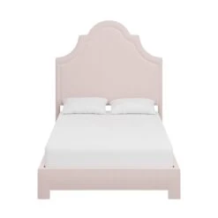 Custom Landry Bed -Furniture Shop LandryBedinFrancisBlushChenille.01 688f758c 83e6 4d55 bb8a 5c4ceb22c353