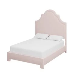 Custom Landry Bed -Furniture Shop LandryBedinFrancisBlushChenille.02 0cde97ca a46d 480a 802b f4f54b527a2d