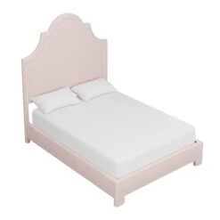 Custom Landry Bed -Furniture Shop LandryBedinFrancisBlushChenille.03 abb0e0ba baeb 463c a218 1a685d637e00