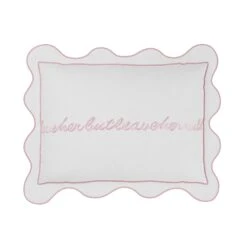 Leave Her Wild Pillow Cover - Light Pink