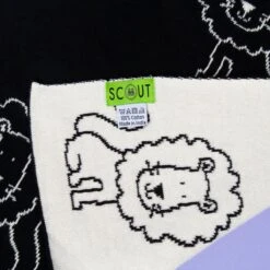 Lion Baby Throw - Black -Furniture Shop Lion 20Baby 20Throw 20 20Black.04