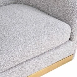 Lost & Found Swivel Chair In Heather Grey Boucle -Furniture Shop Lost FoundSwivelChairinGreyBoucle.03