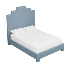 Custom MH Bed 27 Custom MH Bed -Furniture Shop MHBedinFoleyBlueWoven.03 fb0c9abb 112d 437e 94f1 3097c1e064c0