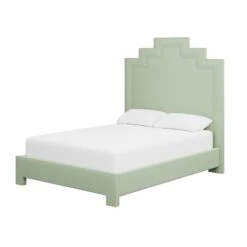 Custom MH Bed 30 Custom MH Bed -Furniture Shop MHBedinNikkiJadeChenille.02 c6c07b49 7b8b 4189 a35c 4273604a978d