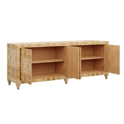 Custom Mallory Credenza -Furniture Shop MalloryCredenza.GoldenPecanMappaBurl.01