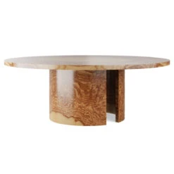 Custom Marquess Dining Table -Furniture Shop MarquessDiningTable.GoldenPecanOliveAsh.02