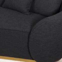 Martita Sofa In Black Tweed 12 Martita Sofa In Black Tweed -Furniture Shop MartitaSofainBlackTweed.05