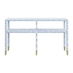 Custom Mary Carmen Console Table 7 Custom Mary Carmen Console Table -Furniture Shop Mary Carmen Console in Lolita Grasscloth2