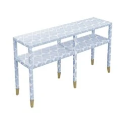 Custom Mary Carmen Console Table 8 Custom Mary Carmen Console Table -Furniture Shop Mary Carmen Console in Lolita Grasscloth3
