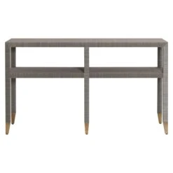 Quick Ship Mary Carmen Console In Elizabeth Grasscloth -Furniture Shop Mary 20Carmen 20Console.02