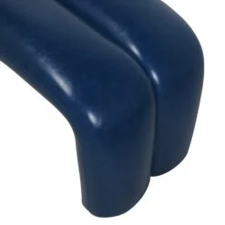 Maxwell Bench In Blue Leather -Furniture Shop MaxwellBenchinBlueLeather.03