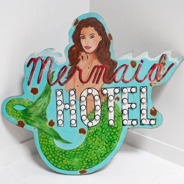 Mermaid Hotel Sign 4 Mermaid Hotel Sign - Image 4