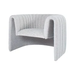 Miles Chair In Grey Boucle