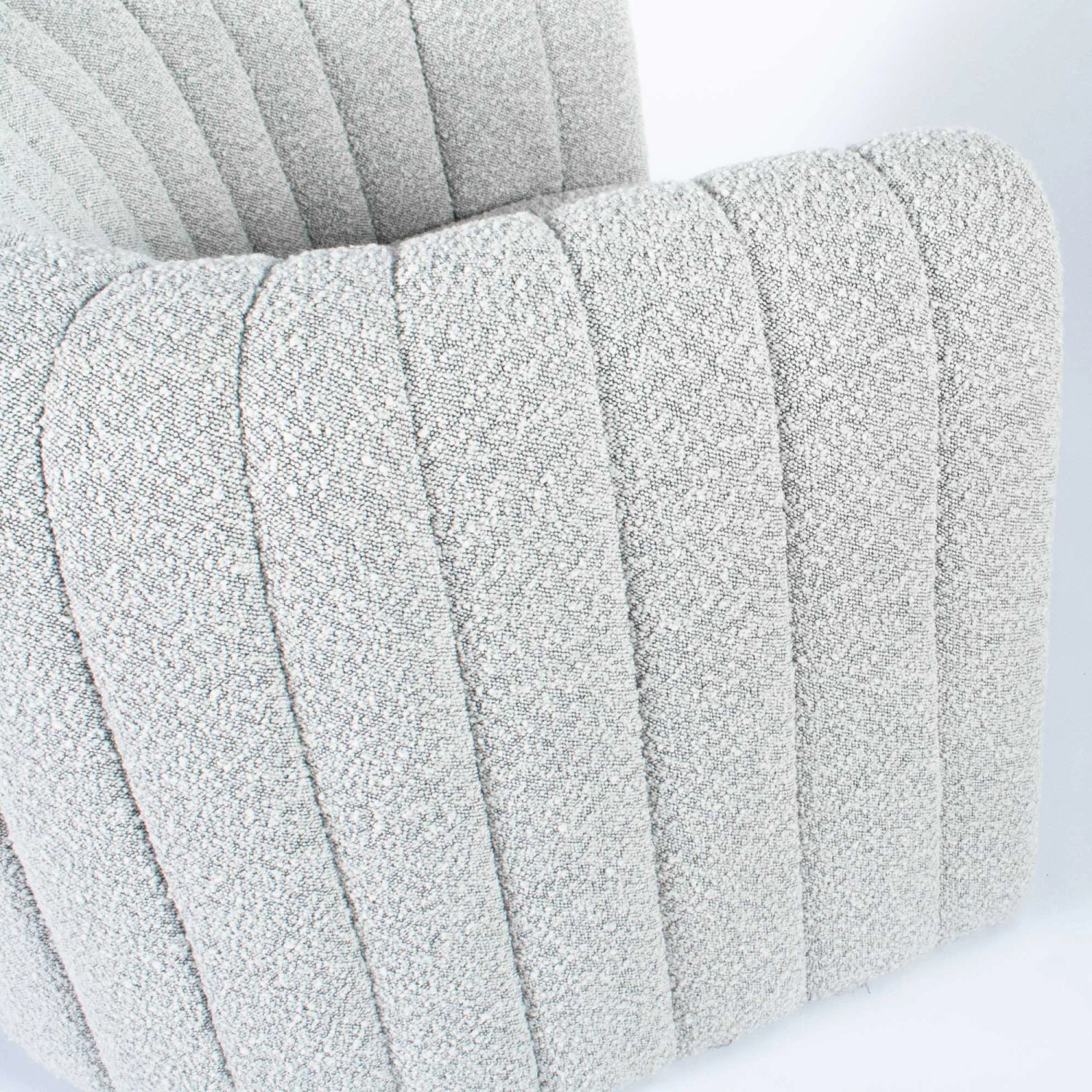 Miles Chair In Grey Boucle 7 Miles Chair In Grey Boucle - Image 7