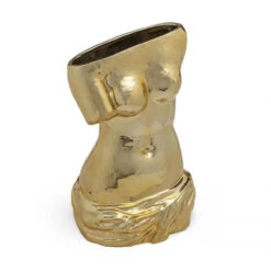 Milo Gold Vase By Seletti