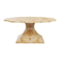 Custom Mirabell Dining Table -Furniture Shop MirabellDiningTableinGoldenPecanMappaBurl.01
