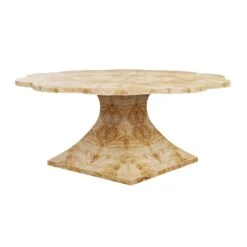 Custom Mirabell Dining Table -Furniture Shop MirabellDiningTableinGoldenPecanMappaBurl.02