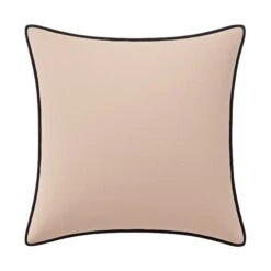 Custom Pillow - Monique Baby Pink Velvet -Furniture Shop MoniqueBabyPinkVelvetwithBowenCharcoalVelvetPiping.02