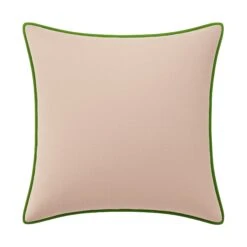 Custom Pillow - Monique Baby Pink Velvet -Furniture Shop MoniqueBabyPinkVelvetwithPaigeIvyGreenVelvetPiping.02