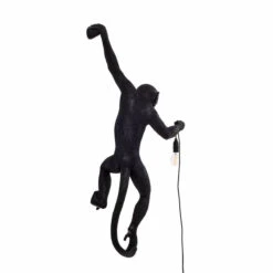 Monkey Lamp - Hanging Black By Seletti (Left) -Furniture Shop MonkeyLamp HangingBlackBySeletti.03