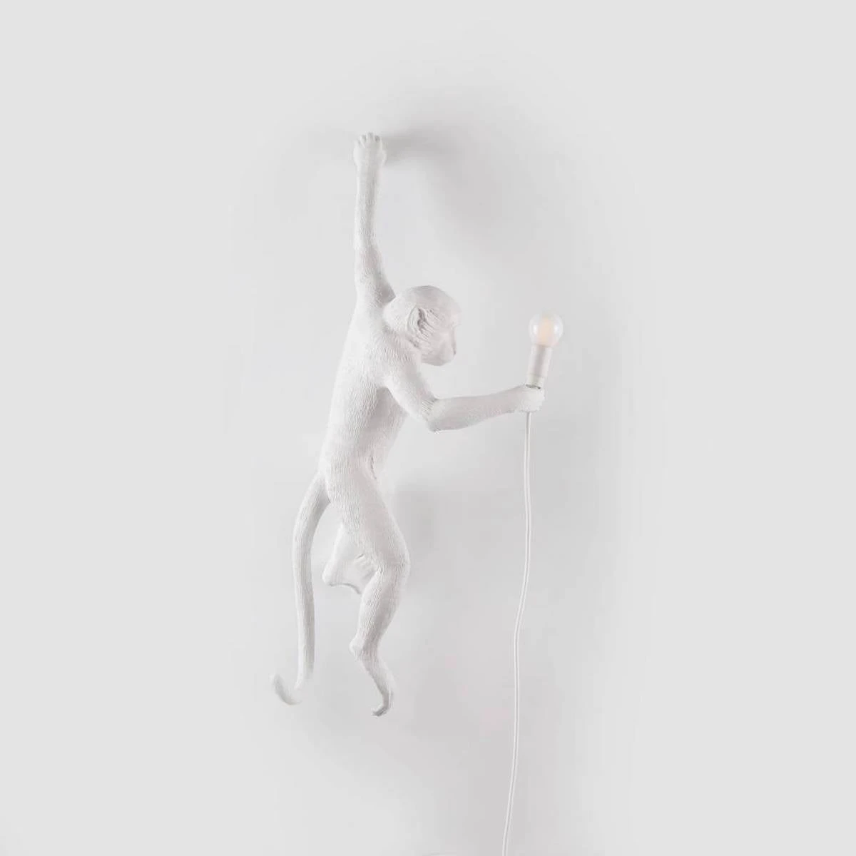 Monkey Lamp - Hanging White By Seletti (Left) 2 Monkey Lamp - Hanging White By Seletti (Left) - Image 2