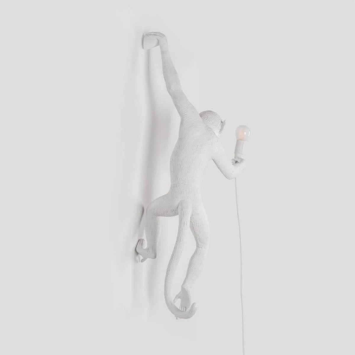 Monkey Lamp - Hanging White By Seletti (Left) 3 Monkey Lamp - Hanging White By Seletti (Left) - Image 3