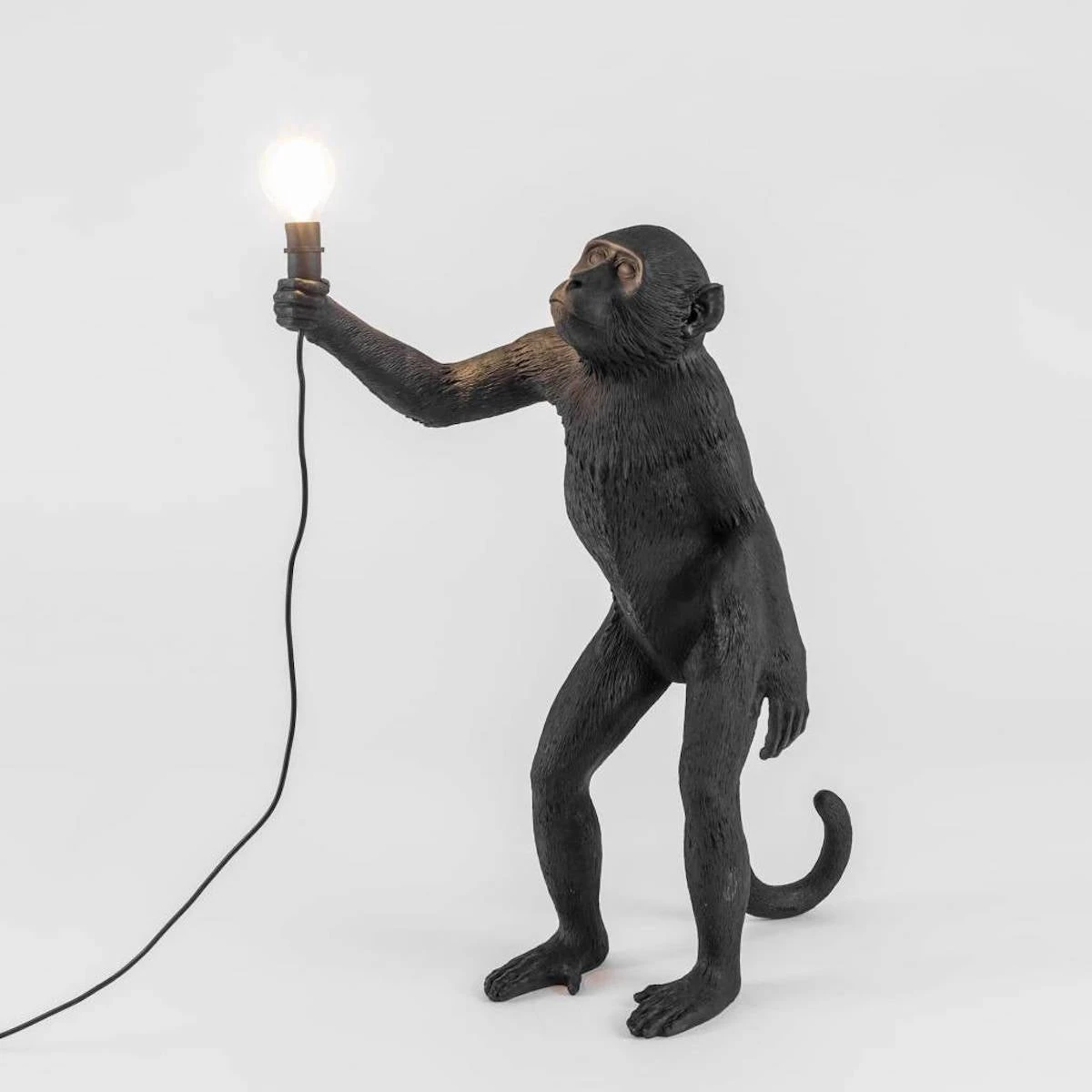 Monkey Lamp - Standing Black By Seletti 2 Monkey Lamp - Standing Black By Seletti - Image 2