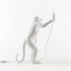 Monkey Lamp - Standing White By Seletti 6 Monkey Lamp - Standing White By Seletti -Furniture Shop MonkeyLamp StandingWhiteBySeletti.02