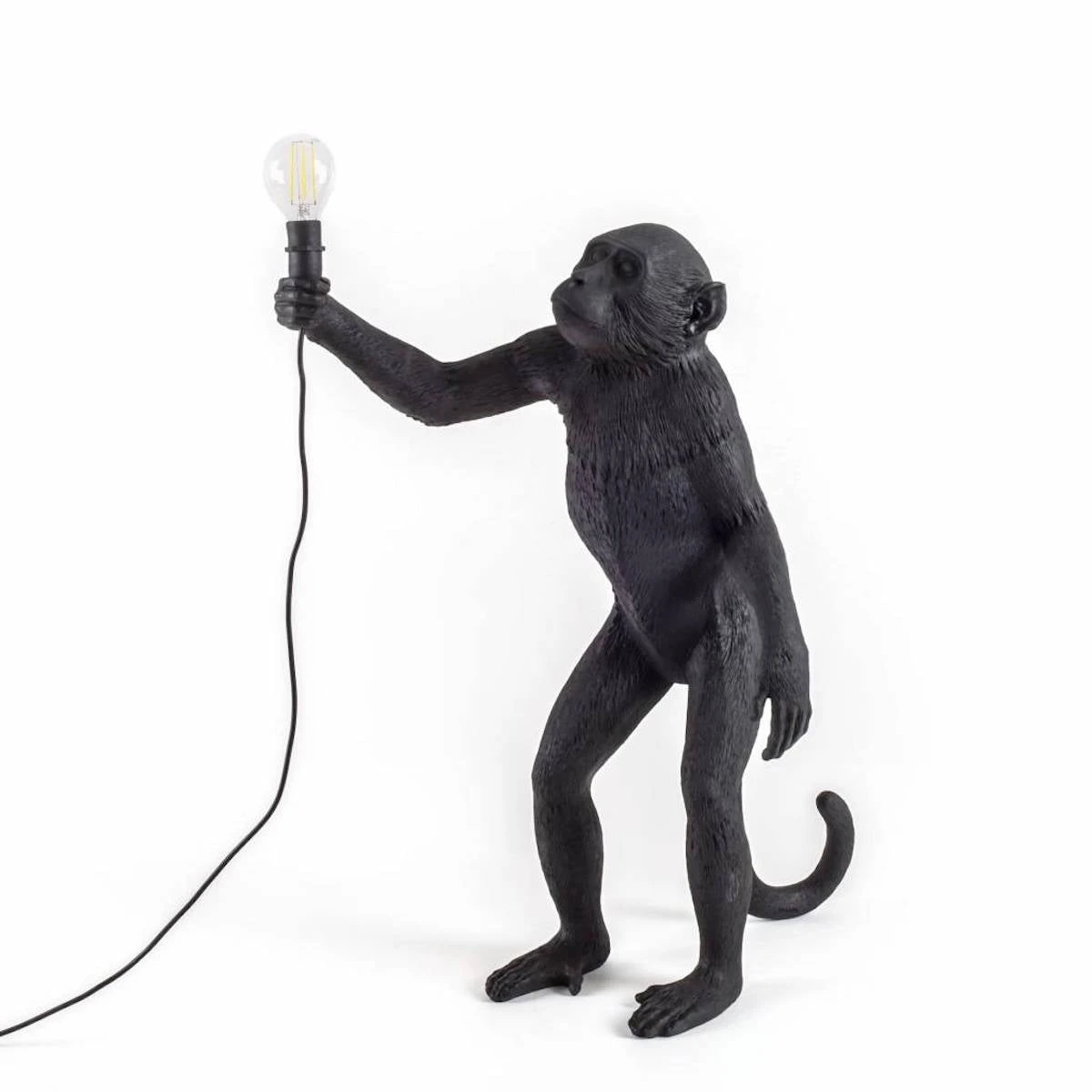 Monkey Lamp - Standing Black By Seletti 1 Monkey Lamp - Standing Black By Seletti