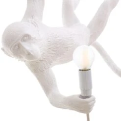Monkey Lamp - Swinging White By Seletti -Furniture Shop Monkey 20Lamp 20 20Swinging 20White 20By 20Seletti.04