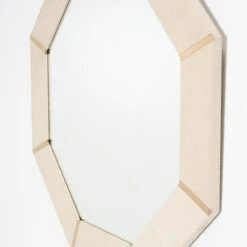 Montreal Mirror In Henry Grasscloth - Brass -Furniture Shop Montreal 20Mirror 20in 20Henry 20Grasscloth 20 20Brass.04