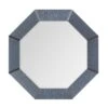 Montreal Mirror In Norris Grasscloth - Chrome