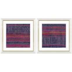 Moroccan Pillows In Purple - Set Of 2