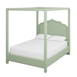 Custom Novi Canopy Bed -Furniture Shop NoviCanopyBedinNikkiJadeChenille.02