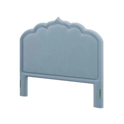 Custom Novi Headboard -Furniture Shop NoviHeadboardinClarioIceVelvet.02