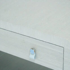 Old Flame Bedside Chest -Furniture Shop OldFlameBedsideChest BlueLeatherHardware.03