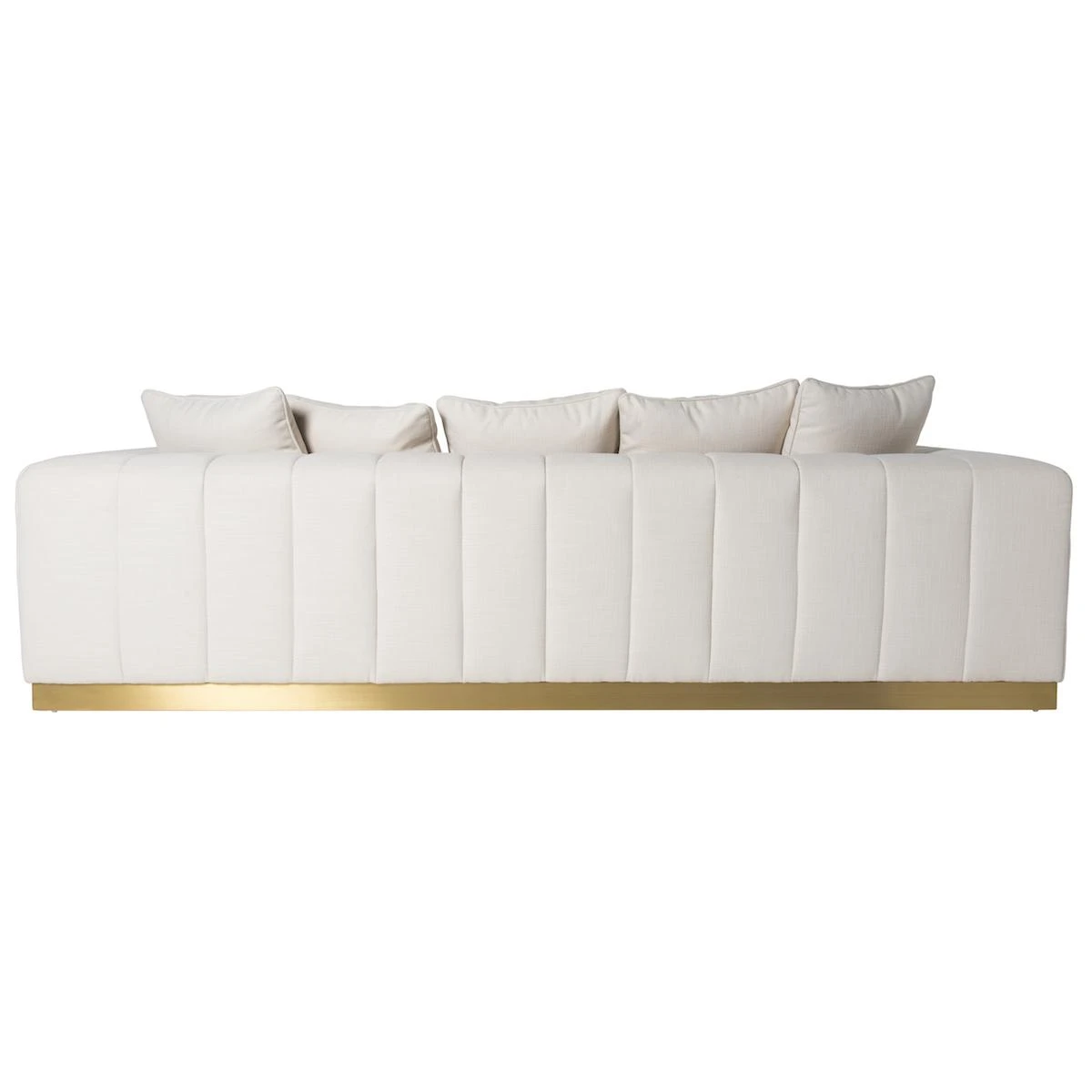 One Night Stand Channeled Sofa - Ivory Linen 3 One Night Stand Channeled Sofa - Ivory Linen - Image 3