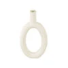 Oval Ring Vase - Ivory