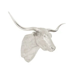 Bullie The Silver Longhorn -Furniture Shop PH83141LonghornSilverLeaf.03