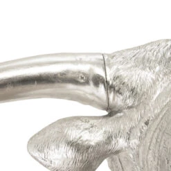 Bullie The Silver Longhorn -Furniture Shop PH83141LonghornSilverLeaf.04