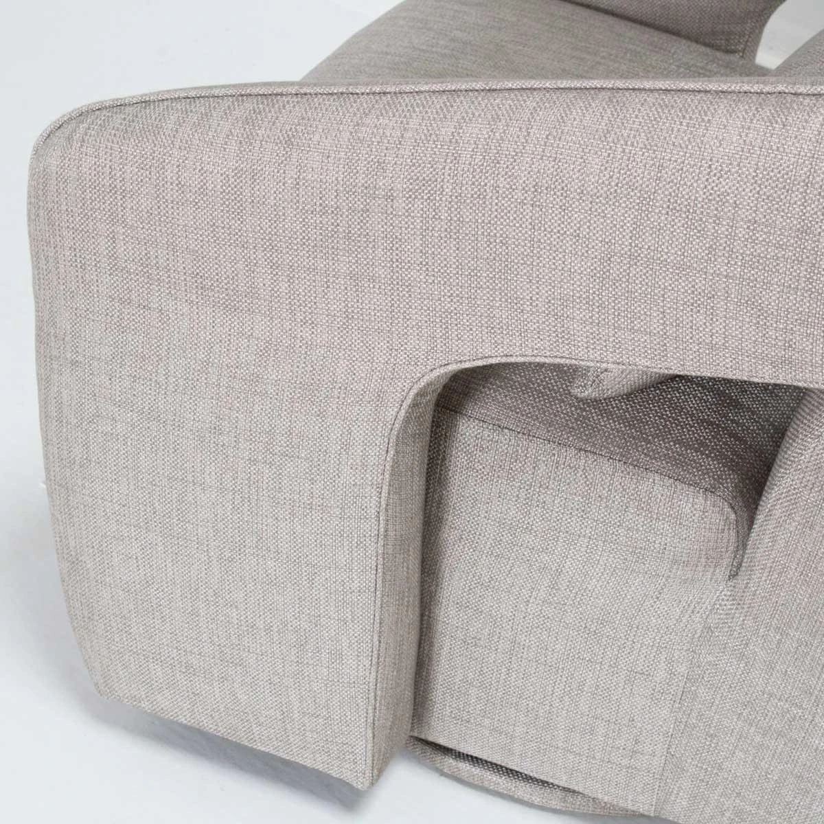 Palmer Swivel Chair In Grey Tweed 5 Palmer Swivel Chair In Grey Tweed - Image 5