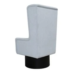 Percy Swivel Chair In Light Blue Linen -Furniture Shop PercySwivelChairinLightBlueLinen.02