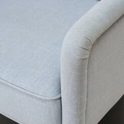 Percy Swivel Chair In Light Blue Linen -Furniture Shop PercySwivelChairinLightBlueLinen.05