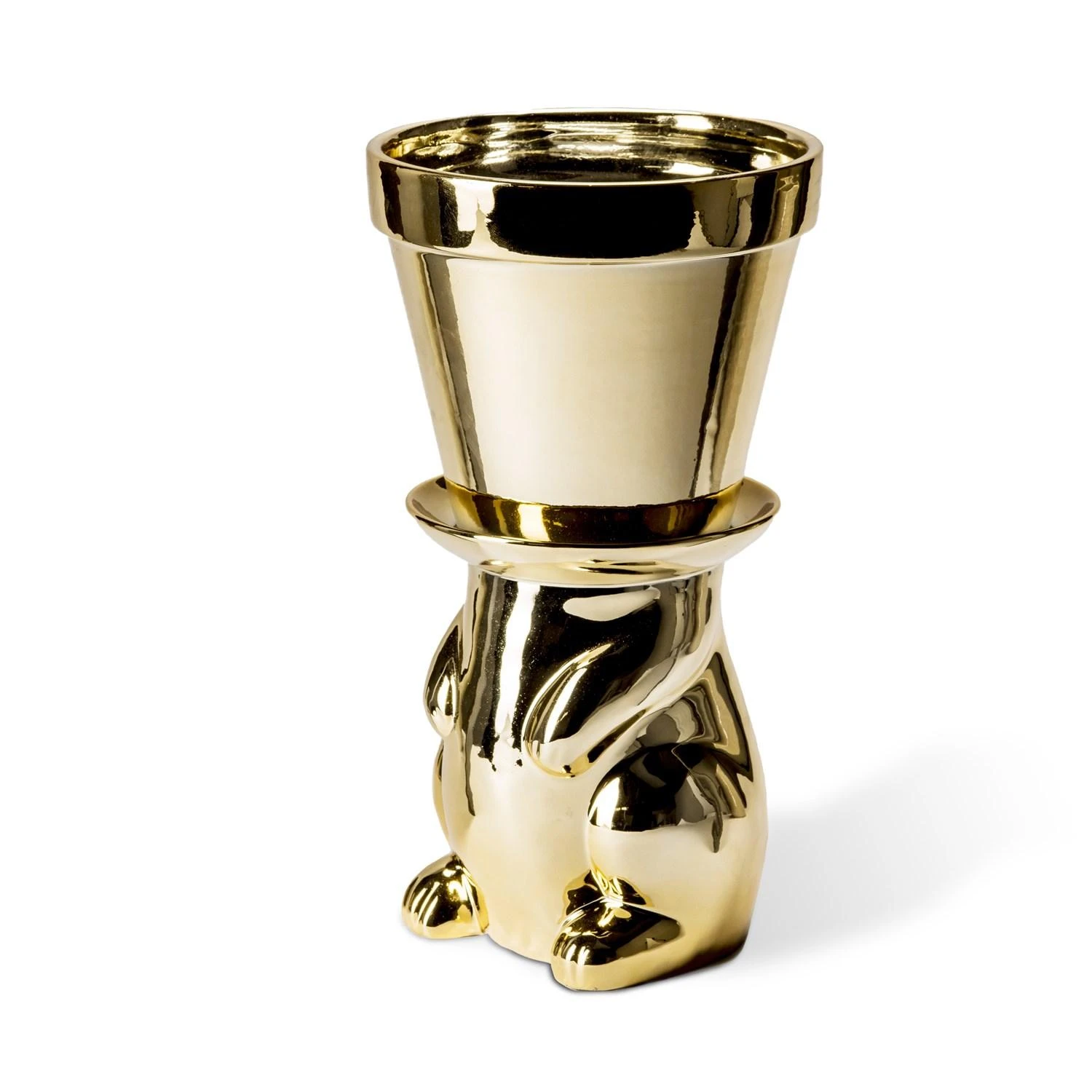 Pothead Vase Gold 2 Pothead Vase Gold - Image 2