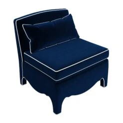 Custom Prima Donna Chair -Furniture Shop PrimaDonnaChair.AdelaNavyVelvet.03