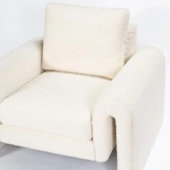 Promenade Chair In Ivory Boucle -Furniture Shop Promenade 20Chair.05