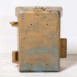 Gold Painted Telephone Case -Furniture Shop RT 100 SP23GoldPaintedTelephoneCase.06