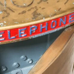 Gold Painted Telephone Case -Furniture Shop RT 100 SP23GoldPaintedTelephoneCase.08